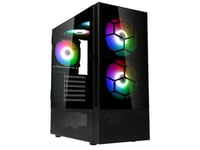 Kolink Observatory Mx, Midi Tower, Pc, Svart, Atx, Micro Atx, Mini-Itx, Stål, Härdat Glas, Spela