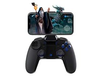 topp Gaming Manette de Smartphone « Wizard » avec jusqu'à 10 Heures d'autonomie, réglage Individuel des Touches et Touches éclairées - iOS, Android, Windows Support - Noir