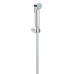 GROHE Vitalio Trigger Spray 30 - Wall Holder Set with Trigger Control Hand Shower (Hand Shower 36mm, TwistFree Shower Hose 1.25m, Wall Shower Holder 40mm), High Pressure Min. 1.0 Bar, Chrome, 26175001