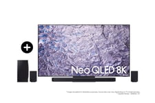 Samsung 2023 75” QN800C Neo QLED 8K HDR Smart TV with 2023 Q930C Cinematic Soundbar in Black (F-75QN800C930C)