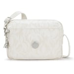 Kipling Elevated Jacquard Abanu Sac à bandoulière M 24 cm  blanc
