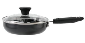 Argos Home 20cm Black Aluminium Egg Poacher