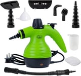 Quest Handheld Steam Cleaners Multi-Purpose Produces Steam Up To 130°C Green
