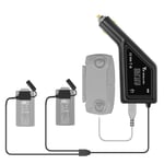 3 in 1 DJI Mavic Mini Car Charger Adapter for 2 Battery + 1 Remote Controller