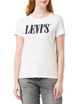 Levi's Women's The Perfect Tee T-Shirt, White (90'S Serif T2 White+ 0781), XXS