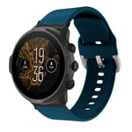 Silicone Smartwatch Band Replacement Watch Strap For Suunto7(Dark Blue ) GGM