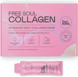 Marine Collagen Liquid Supplement Boosted with Hyaluronic Acid, Keratin, &...