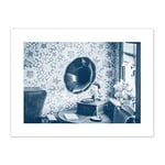 Vintage Record Player Gramophone Canvas Wall Art Print