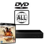 Panasonic Blu-ray Player DP-UB450EB-K MultiRegion for DVD inc Sicario 2 4K UHD