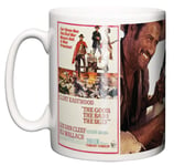 IIE, Classic Movie The Good Bad Ugly Poster & Scene, Clint Eastwood, Ceramic Coffee or Tea Mug.