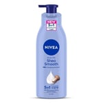NIVEA Body Lotion for Dry Skin, Shea Smooth, with Shea Butter, 400ml (Pack of 1)