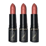 3 x Revlon Super Lustrous The Luscious Mattes Lipstick - 027 Obsessed