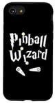 Coque pour iPhone SE (2020) / 7 / 8 Pinball Wizard, joueur de machine d'arcade, amateur de jeux et concepteur artistique
