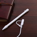 For Apple iPad Pro Pencil Cap Holder Nib Cover Charge Tether White