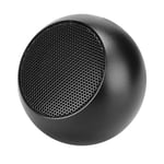 Garsentx Portable Bluetooth Speaker, Aluminum Black Hi-Fi Stereo Wireless Loud Stereo Sound Speaker Hands-Free Call Loudspeaker Box for Home/Travel/Car