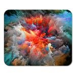 Mousepad Computer Notepad Office Colorful Splatter of Digital Paint Fine Suitable As Home School Game Player Computer Worker Inch