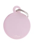 MyFamily ID Tag Basic collection Big Round Pink in Aluminum