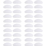 20 par glasögon näskuddar glasögonkuddar halkfria silikon mjuka näskuddar självhäftande näskuddar (transparent, 1,5 mm)
