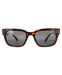 Ray-Ban Square Mens Havana On Transparent Brown Dark Grey Plastic Sunglasses Jeffrey RB2190 - One Size