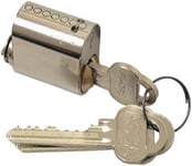 ASSA 701 Låscylinder med 3 nycklar Mattborstad mässing