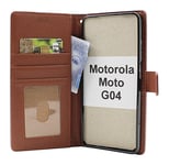 New Standcase Wallet Motorola Moto G04 (Brun)