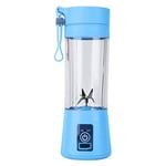 Portable Blender, Personal Size Blender for Smoothies and Shakes etc, 380ML Handheld Fruit Mixer Machine USB Rechargeable Juice Blender Cup… (Blue)