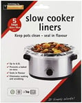 30 X 55Cm Slow Cooker Liners PK 5 Hold up to 6.5 Litre Safety Tested