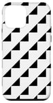 Coque pour iPhone 12 mini White Black Diagonal Triangle Line Stripe Geometry Patter