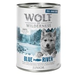 Wolf of Wilderness Junior Free Range 6 x 400 g  - Junior Blue River - Free Range Chicken & Salmon