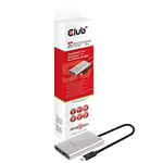 CLUB3D Thunderbolt™ 3 to Displayport™ 1.2 Dual Monitor 4K 60Hz - Répartiteurs vidéo (DisplayPort, 0,27 m, 5120 x 2880 pixels, 60 Hz, Argent, 15 W)