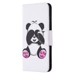 Huawei Honor 9X Lite PU Skinndeksel m. Lommebok - Søt Panda