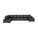 Scandinavian Choice U-soffa Crazy XXL U-Soffa Gigant Vänster Svart 545609