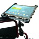 Wheelchair Tablet Mount with Swivel Arm for Samsung Galaxy Tab S & S2