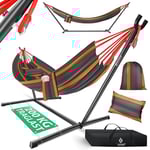 KESSER® Hamac Lake avec Support | Hamac Double pour 2 Personnes, Structure Stable, capacité de Charge de 200 kg, Taille XXL | Coloré