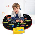 The New,70.5 * 65,Baby Piano Musical Mats,Electronic Music Dance Mat Drum Kit Play Mat Carpet Blanket for Kids, Boys Girls Baby Educational Toys