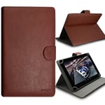 Seluxion Universal M Flip Case with Stand Function for Lenovo IdeaTab A8-50 Tablet Brown