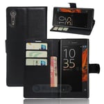 Sony Xperia XZ PU Wallet Case Black