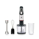 Heska - Immersion Hand Blender, Powerful 1000W Motor, 6-Speed Multi-Purpose Blender with Stainless Steel Blades, with Chopper, Beaker and Whisk for Smoothie, Baby Food, Sauces,Puree, Soup