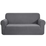 CHUN YI 1 Pièce Jacquard Housse de Canapé Extensible, Revêtement de Canapé (2 Places, Gris Clair)