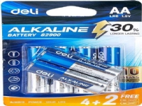 Deli Alkaline batteries Deli AA LR6 4 + 2 pcs
