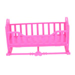 Darling Doll Furniture For American Girl Rocking Cradle Bed Pink
