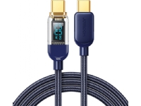 Joyroom USB C - USB C 100W kabel för snabbladdning och dataöverföring 1,2 m blå (S-CC100A4)