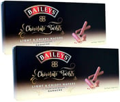 2X Baileys Chocolate Twist – Light and Crispy Wafers Filled with Bailey Ganache Wrapped in "Just for You" Gift Bag for Mothers Day – 240g