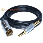 5 PIN DIN TO 3.5mm JACK - NAIM / B&O GOLD INTERCONNECT CABLE iPOD iPHONE LEAD 3M