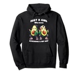 Just a Girl Who Loves Avocado and Funny Dance Hip Hop Women Pullover Hoodie