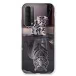 Coque pour Huawei P Smart (2021) Chat Reflet