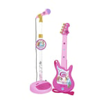 Børne Guitar Reig Mikrofon Pink Disney Prinsesser