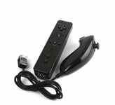 Wii Remote Et Nunchuk Pour Wii / Wii U - Noir