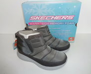 Skechers Ladies Ultra Flex Charcoal Ankle Boots Warm Shoes Rrp £68 Sizes 3-8