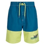 Regatta Regvv Men Bratchmar III Quick Drying Mesh Lined Swim Shorts - Sea Blue/Lime Punch, Small